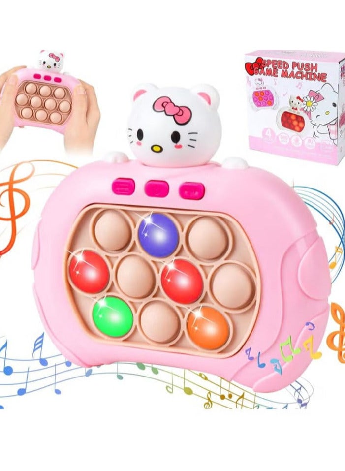 Quick Squeeze Bubble Toy for Kids and Adults, Electronic Pop It Toy, Quick Push Bubble Toy, Electronic Fidget Toy, Quick Push Toy (Kitty) - Image 1